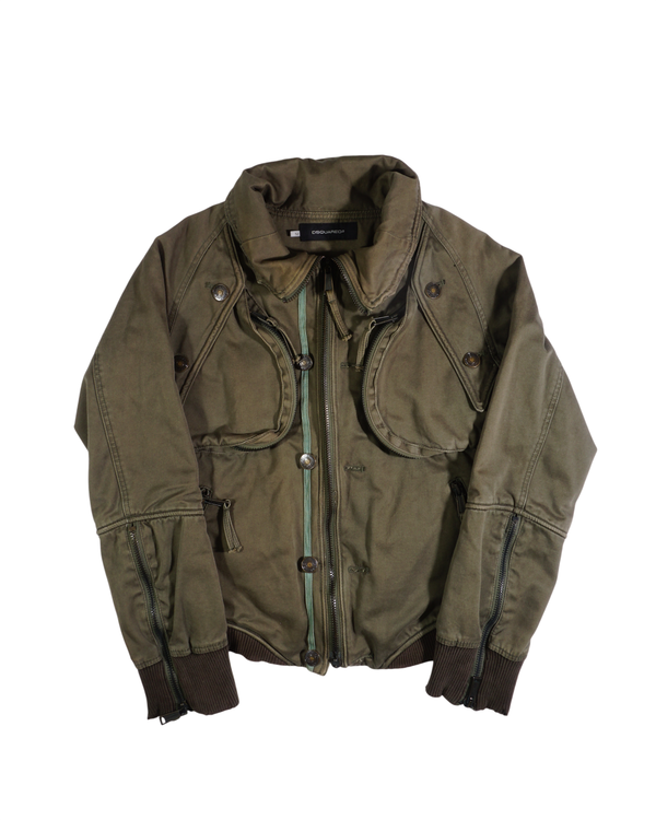 2000's Dsquared Technical Jacket Green