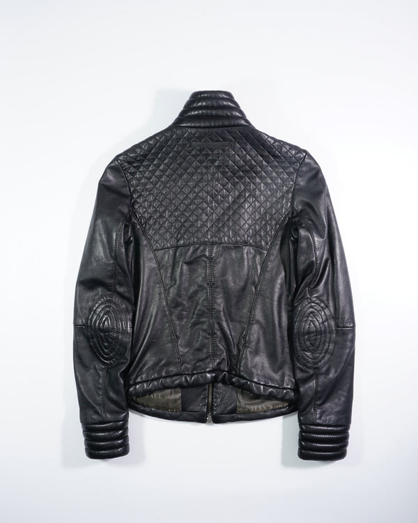 2000's Jean Paul Gaultier Stitched Leather Jacket
