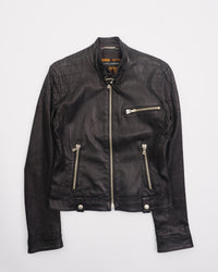 2000's Dolce & Gabbana Leather Jacket Black