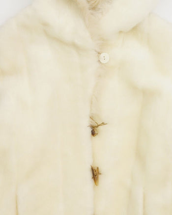 Balmain Fauxfur coat White