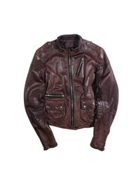 2000's Prada Brown Leather Jacket