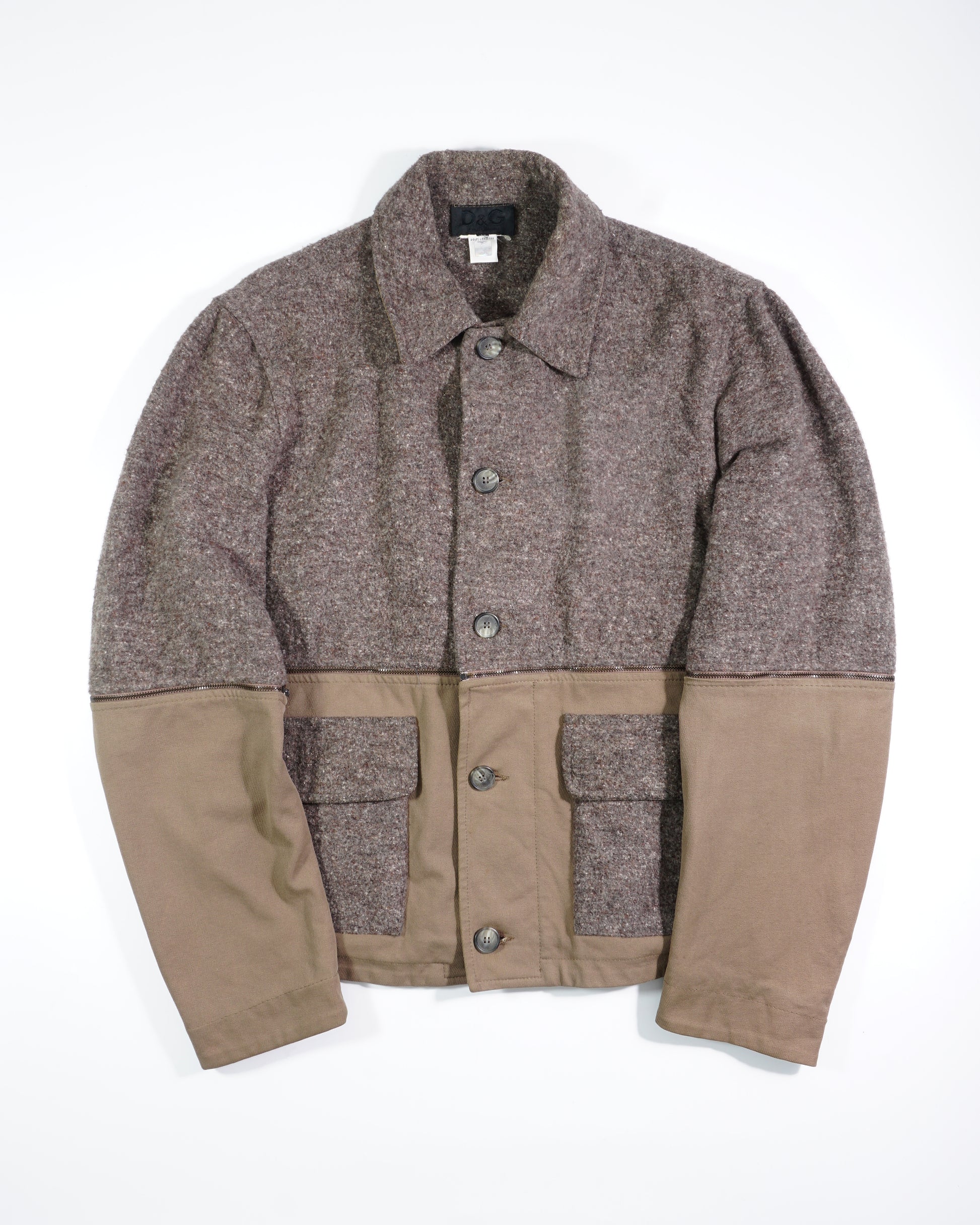 SS2007 Dolce &amp; Gabbana Wool Mix Zip Jacket