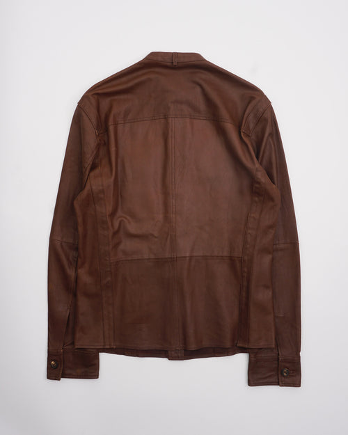 2000's KENZO Leather Jacket Brown