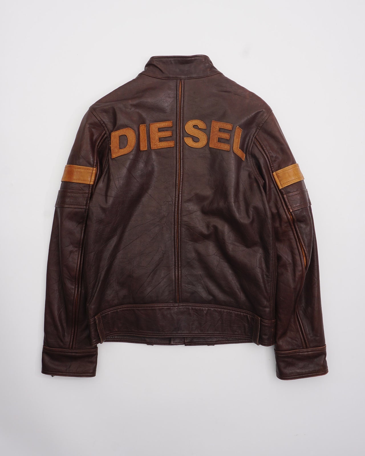 2000's Diesel Leather Jacket Brown