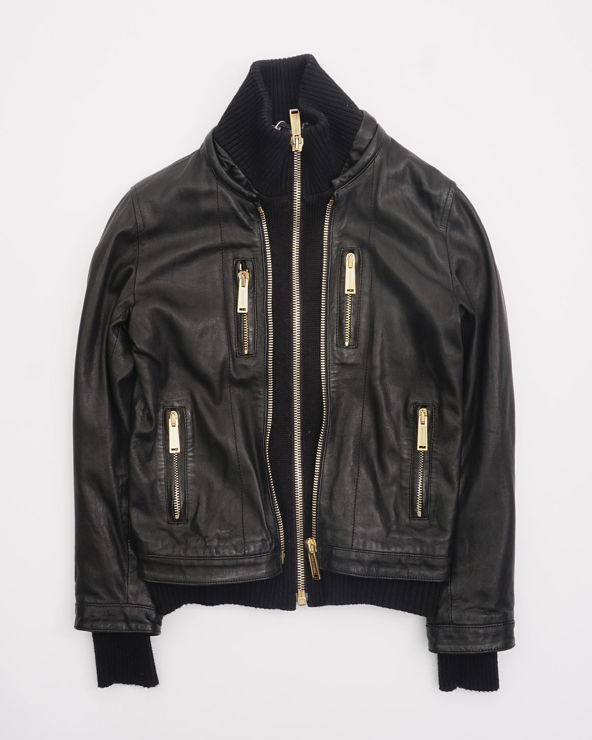 2000's Dsaquared Leather Jacket Black