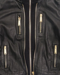 2000's Dsaquared Leather Jacket Black