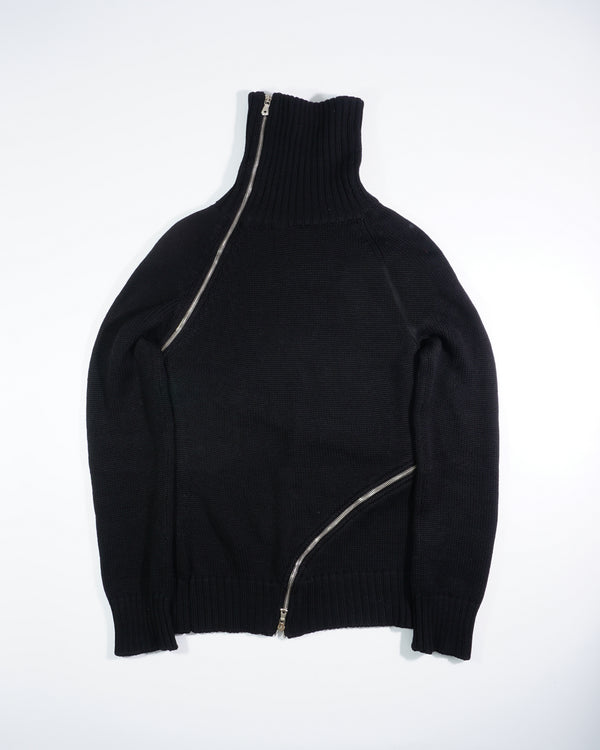 AW2003 Dolce &amp; Gabbana Tornado Zip Sweater