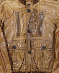 AW2009 Gucci Madonna Leather Jacket Beige