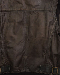 D&g Leather Jacket Brown