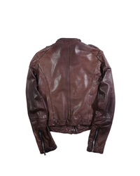 2000's Prada Brown Leather Jacket